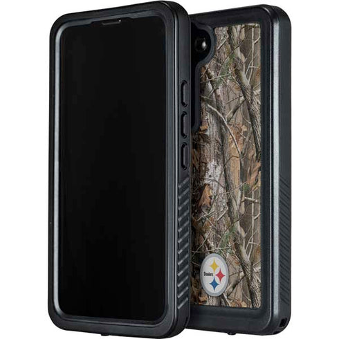NFL Pittsburgh Steelers Realtree AP Camo Galaxy S24 Waterproof Case